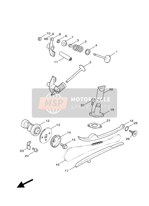 5WGE21170000, Retainer, Valve Spr, Yamaha, 1